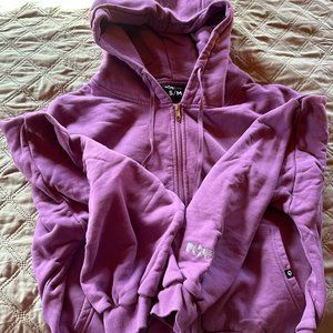 PopFlex Zip Cloud Hoodie in Deep Plum